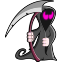 download Grim Reaper clipart image with 315 hue color