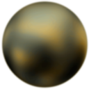 download Pluto 90 Degree Face From Hubble Telescope clipart image with 0 hue color