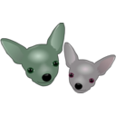 download Two Chihuahuas clipart image with 135 hue color