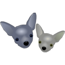 download Two Chihuahuas clipart image with 225 hue color
