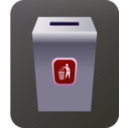 download Trash Can clipart image with 225 hue color