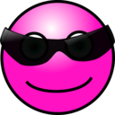 download Emoticons Cool Face clipart image with 270 hue color