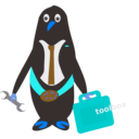 download President Of Penguins clipart image with 180 hue color