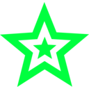 download Red Star In Star clipart image with 135 hue color