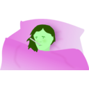 download Feverish Woman clipart image with 90 hue color