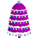 download Christmas Tree Arbol De Navidad clipart image with 180 hue color