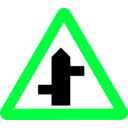 download Roadsign Staggered clipart image with 135 hue color
