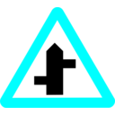 download Roadsign Staggered clipart image with 180 hue color