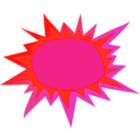 download Hot Sun Icon clipart image with 315 hue color