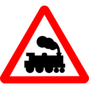 download Roadsign Train clipart image with 0 hue color