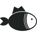 download Kitchen Icon Fish clipart image with 180 hue color