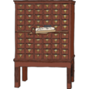 download Card Catalog clipart image with 0 hue color
