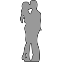 download Couple clipart image with 0 hue color
