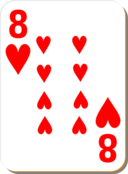 White Deck 8 Of Hearts