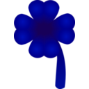 download Clover Four Leaf clipart image with 135 hue color