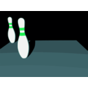 download Bowling 2 7 Split clipart image with 135 hue color