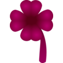 download Clover Four Leaf clipart image with 225 hue color