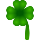 download Clover Four Leaf clipart image with 0 hue color