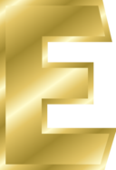 Effect Letters Alphabet Gold