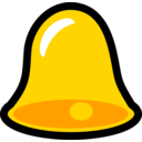 download Yellow Bell Icon That Looks Cool With Lots Of Title Words To Increase The Titles Space In An Unrealistic Test clipart image with 0 hue color