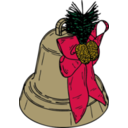 download Christmas Bell clipart image with 0 hue color