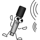 download Mike The Mic Listening clipart image with 270 hue color