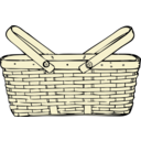 download Picnic Basket clipart image with 0 hue color
