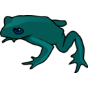 download Frog clipart image with 90 hue color
