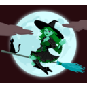 download Witch clipart image with 135 hue color
