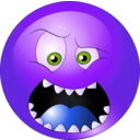 download Rage Smiley Emoticon clipart image with 225 hue color