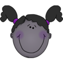 download Girlface7 clipart image with 270 hue color