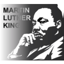 download Martin Luther King clipart image with 180 hue color
