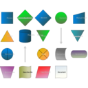download Flowchart Symbols clipart image with 0 hue color
