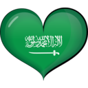 download Saudi Arabia Heart Flag clipart image with 0 hue color