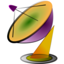 download Satellite Dish clipart image with 180 hue color