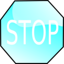 download Stop Sign clipart image with 180 hue color
