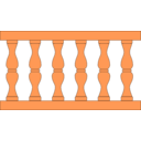 download Classical Balustrade clipart image with 0 hue color