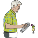 download Tiki Bartender Martin Duus clipart image with 0 hue color