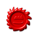 download Red Wax Seal clipart image with 0 hue color