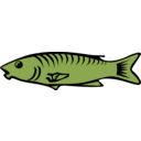 download Blue Fish clipart image with 225 hue color
