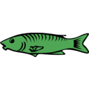 download Blue Fish clipart image with 270 hue color