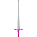 download Sword clipart image with 315 hue color