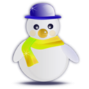download Snowman Glossy clipart image with 45 hue color