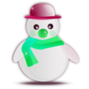 download Snowman Glossy clipart image with 135 hue color