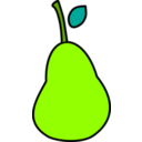 download A Less Simple Pear clipart image with 45 hue color