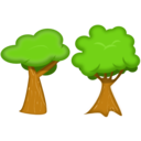 download Soft Trees clipart image with 0 hue color