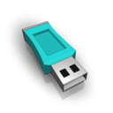 download Usb Stick 3d clipart image with 180 hue color