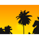 download Tropic Sunset clipart image with 0 hue color