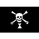 download Pirate Flag Emanuel Wynne clipart image with 270 hue color
