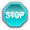 download Stop Signal clipart image with 180 hue color